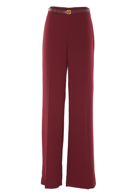 Shop ELISABETTA FRANCHI  Pantalone: Elisabetta Franchi pantalone palazzo in raso con cintura.
Pantalone palazzo in raso con stiro piega. Il punto vita è enfatizzato da una cintura con fibbia logo in metallo dorato e chiusura a pomelli.
Fodera in raso monogram.
Zip invisibile sul fianco.
Cintura removibile in materiale sintetico con fibbia in metallo dorato.
Vestibilità slim.
Composizione: 100% Poliestere.
Made in Italia.. PA06147E2-CG3